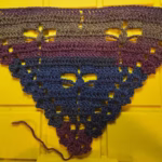 dragonfly shawl being created