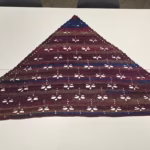 dragonfly shawl full view on table