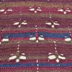 dragonfly shawl zoomed in on pattern